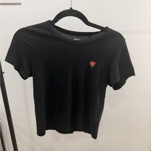 Sunday Best Classic Black Rose Tee